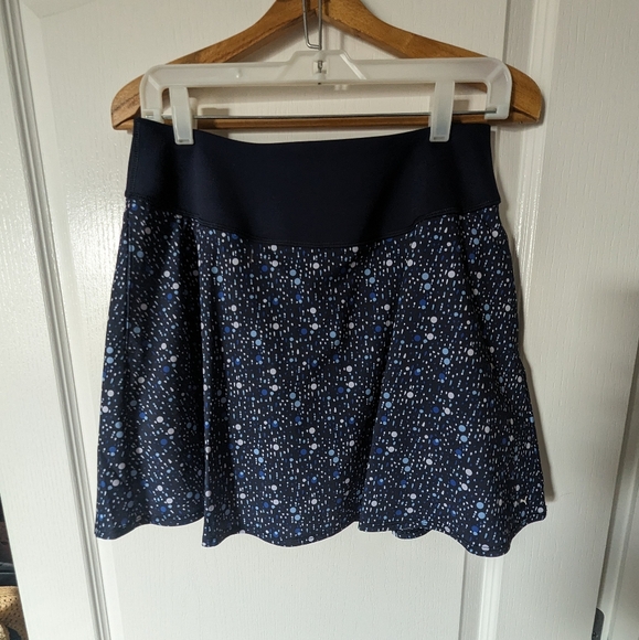 Puma NWOT Golf/Tennis Skirt Navy blue with blue polka dots. Medium - Picture 1 of 8